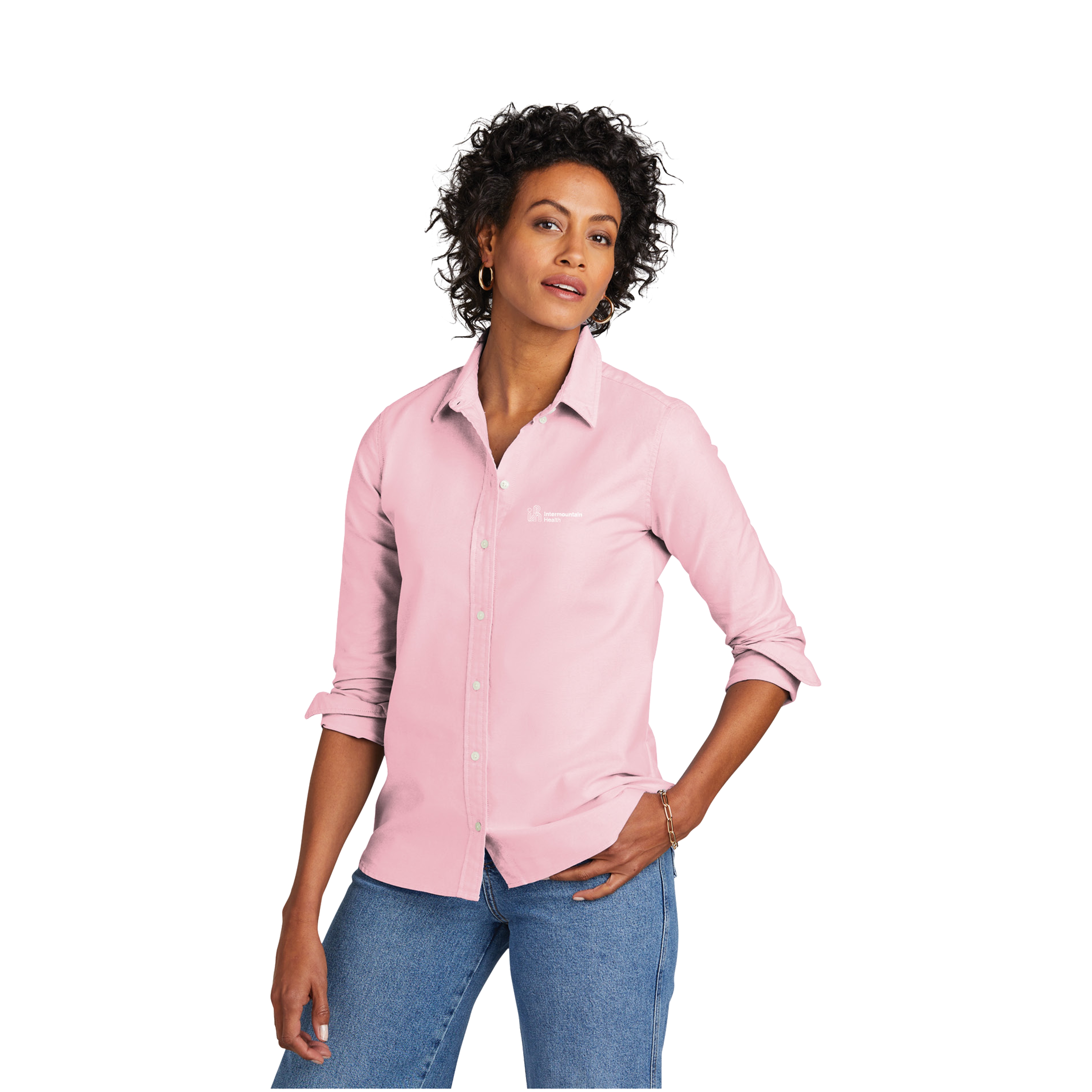 Womens Brooks Brothers Oxford Soft Pink Shirt 